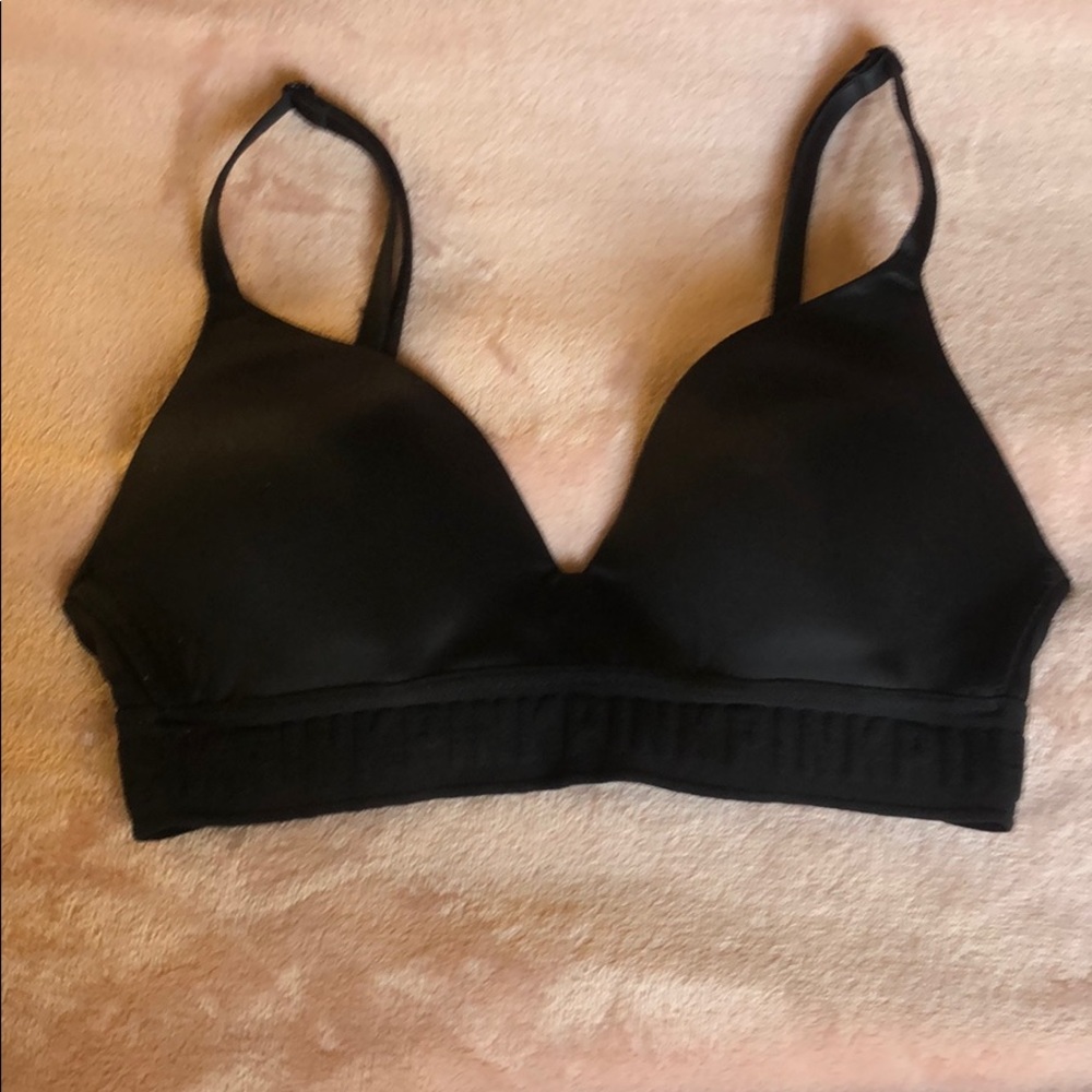 Black wear everywhere wireless lightly lined bra